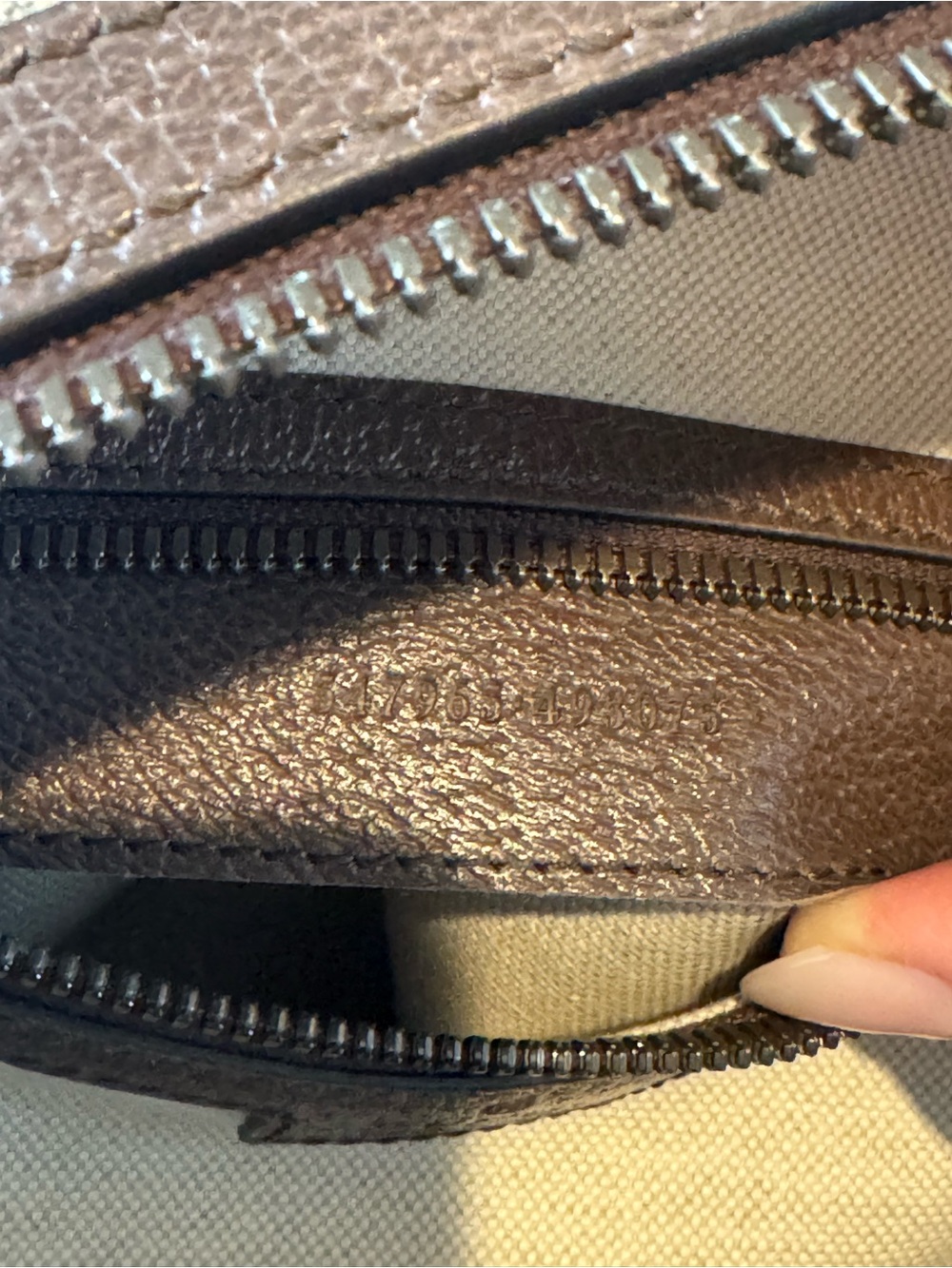 Gucci GG Supreme Ophidia Small Backpack Beige/Brown with Iconic Green & Red Web - Picture 16 of 16